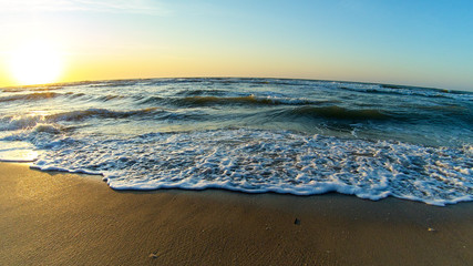 Obraz premium Landscape sea sunrice above Black Sea