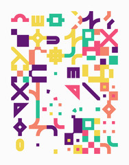 Bauhaus Abstract Vector Composition Design