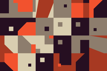 Bauhaus Abstract Vector Composition Design