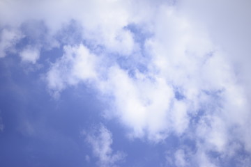 
Background. Blue sky with white clouds. Place for text.
