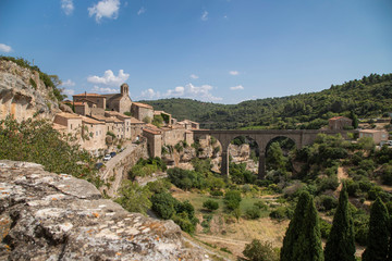 The city of Minerve in Languedoc, France