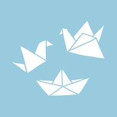 origami doodle icon