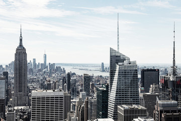 Daylight panorama of New York from the Top of the Rock