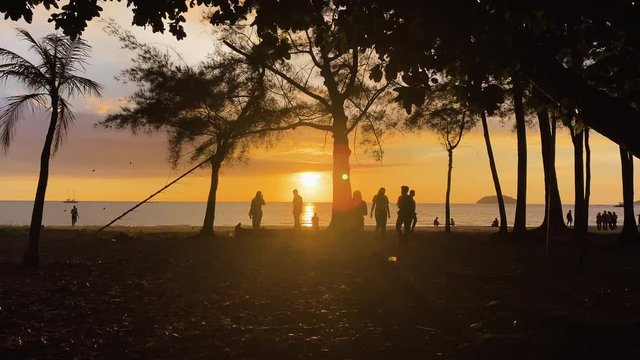 Pantai Tanjung Aru beach Kota Kinabalu, Malaysia