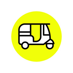 Fototapeta premium traffic signs and car vector icon design on white background Perfect for traffic signs