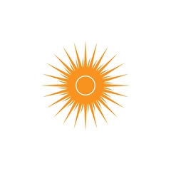 sun summer icon vector template design
