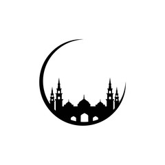 Mosque Moslem vector Illustration design template