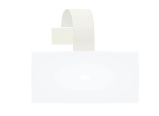 Blank wobler sign. vector illustration