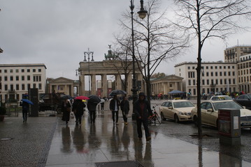 Obraz premium Berlin is the capital of Germany, a post-war city