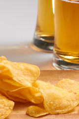potato chips and beer