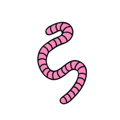 worm doodle icon
