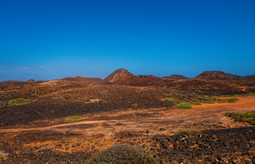 Lobos Island, Spain - october 2019. Isla De Lobos Lobos Island a largely unhabited volcanic island off the coast of Corralejo, Fuerteventura