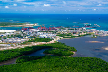 Porto de Suape, Ipojuca, Pernambuco on March 1, 2014. Near the capital Recife, one of the most...