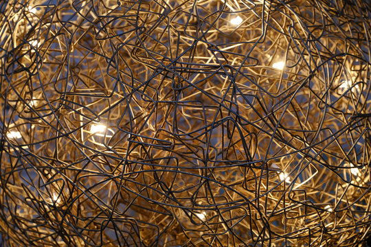 Close-Up of Metallic Wire Fiber Texture - Free Stock Photo | Pikwizard