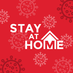 Stay at home quotes vector design. Coronavirus covid-19 pandemic prevention.