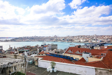 Fototapeta na wymiar Panorama of Istanbul old city
