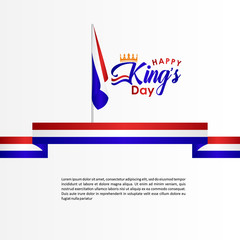 Kings Day Vector Design Template Illustration