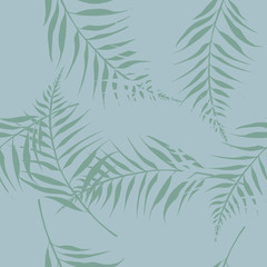 Fototapeta na wymiar Vector seamless pattern with fern ornament