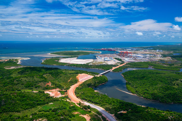 Porto de Suape, Ipojuca, Pernambuco on March 1, 2014. Near the capital Recife, one of the most...