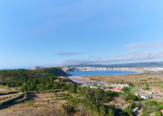 Fototapeta na wymiar View over the village and bay of São Martinho do Porto