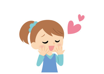女子の表情　うっとり