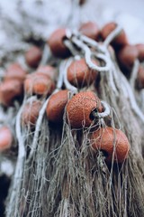 fishing nets on the dock