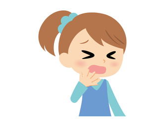 Obraz premium 女子の表情 焦る