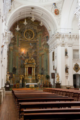 Fototapeta na wymiar Toledo / Spain. 04/24/2016.Interior of the Church of San Ildefonso, Toledo