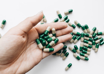 Medical pills and drugs, medicine for health care and clinical therapy 