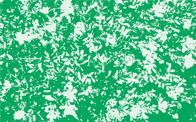 Grunge leaves texture vector background. Distressed  natural overlay pattern in green.
