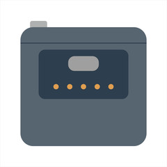 Double boiler, steamer. Kitchen appliance. Kitchen domestic electrical equipment. Flat vector illustrations. Isolated cooking icons.