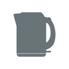 Electric kettle, teapot. Kitchen appliance. Kitchen domestic electrical equipment. Flat vector illustrations. Isolated cooking icons.