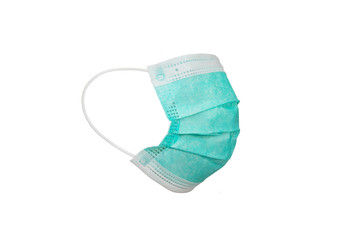 Side view medical mask in isolated
