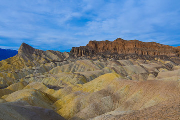 Colorful Death Valley National Park, Zabriskie in Winter