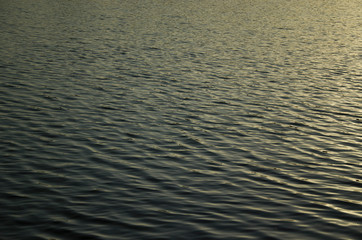 water at sunset