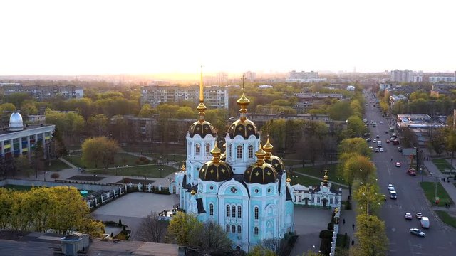 Church of the Holy Priest Martyr Alexander, Archbishop of Kharkov, Photo from a drone