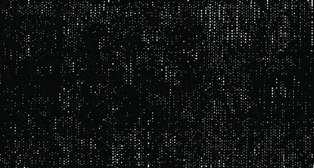 Distressed fabric texture. Vector texture of weaving fabric. Grunge background. Abstract halftone vector illustration. Overlay for interesting effect and depth. Black isolated on white background.