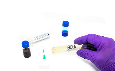 Background medical treatment on white background of ebola test, coronavirus, covid-19