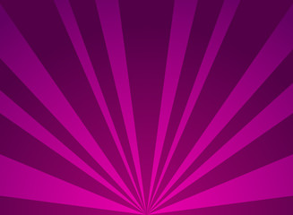 Sunlight horizontal background. Purple color burst background. Vector illustration.