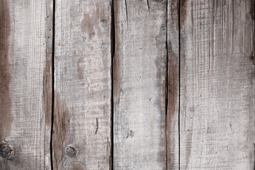 Vintage white/gray wood background - Old weathered wooden plank painted in white/gray color.