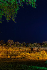 Nightfall at the river in Krugerpark South-Africa