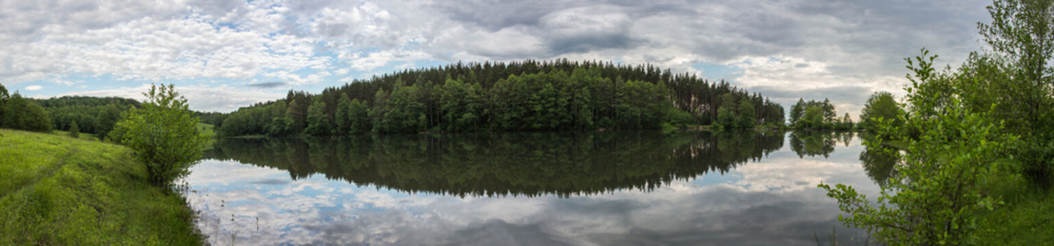 landscape with a lake © Natal'ya Sokol'skaya