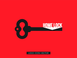 Abstract logo for business company. Corporate identity design element. Guard, shield lock, secure agency logotype idea. concept. real estate insurance, protection, security concept. Color Vector icon