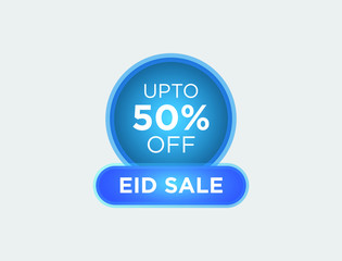 EID tag badge template, 50 off EID sale label symbol, 50% sale promotion flat icon with long shadow, bargain EID sale red and blow sign modern design isolated on white background image