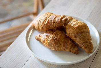 croissant on a plate