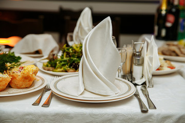 Festive table. Serving Celebration. Laid table