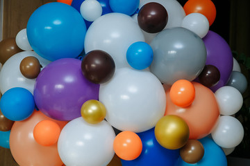 air balloons. celebration. children's holiday. colored balloons