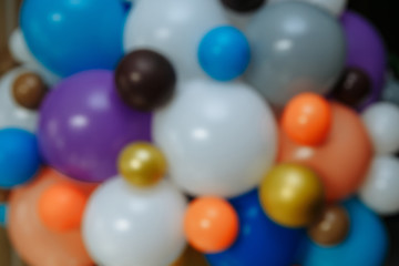 air balloons. celebration. children's holiday. colored balloons
