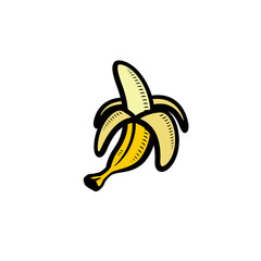 Bananas set. Collection icon banana. Vector
