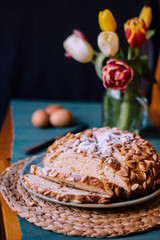 Mazanec with almonds on Easter